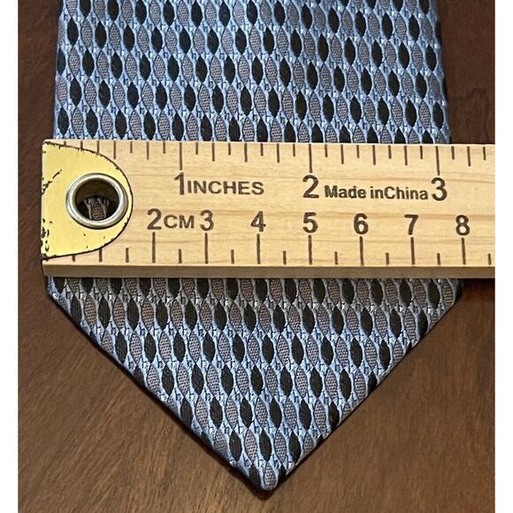 Design Collective Blue Black 100 % Polyester Men’s Neck Tie Made In China - Picture 4 of 9